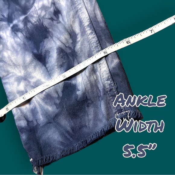 Originally NWT  Aged White 10” Classic Jeans Now Rope Dyed in Blue. Size 25 - Picture 5 of 9